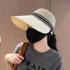 Hat women's summer new big edge bucket hat bow fashion hollow breathable sunshade sunscreen hat