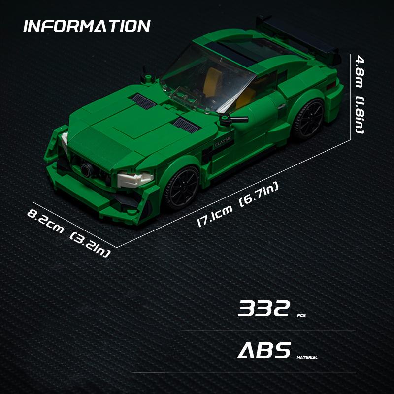 Technické Rychlé Auto Městské Vozidlo Závodní Vinylové Auto Stavebnice Sada Sportovní Auto Garáž MOC Kreativní Hračky Vzdělávací Dárek