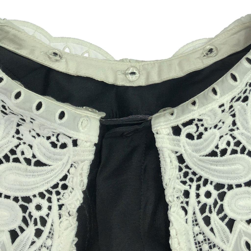 AMERI UNDRESSED Long Sleeve With Lace Collar Shirt F Black Series Blouse Women Used