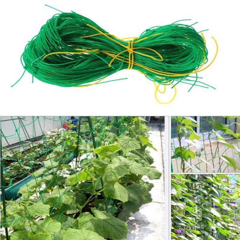 4 Sizes Garden Plant Climbing Net Stand Holder Green Nylon Trellis Netting Mesh Support Bean Growing Fence Net Line