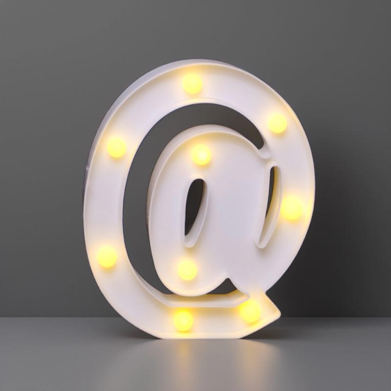 22cm LED Letter & Number Lights for Events - Perfect for Birthdays & Proposals.