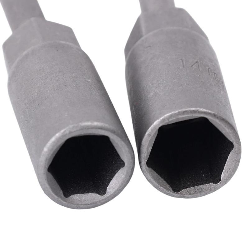 8/10/12/14mm Electric Drill Sockets Hex Head Bolt Nut Driver Bit Impact Drill Bits Adapter Wrench Extension Rods Repair Tools