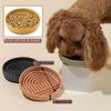 1Pc Choke-Free Slow Feeder Dog Bowl-Durable Silicone Licking Plate with Mind-Boosting Puzzle Design -Anti-Overturning Snack Dish
