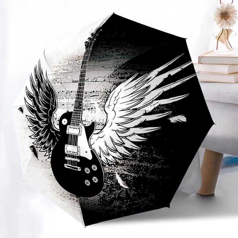 

Colorful Retro Guitar Umbrella Automatic Open/close, Iron Frame & 8-Rib Structure, Umbrella for Women & Men, Christmas Gifts