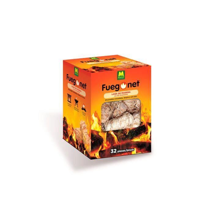 Laine Allume-Feu - Fuegonet Massó - 32 ks - Bílý - Rostlinná dřevitá vlna - Rostlinné oleje