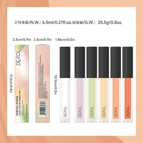 [2024 Limited] Concealer Concealer Popular Dark Circle Eraser Concealer Pencil (Bear, Acne Scars, Scars, Stains, Pore Cover) 6.5ml (04#Yellow)