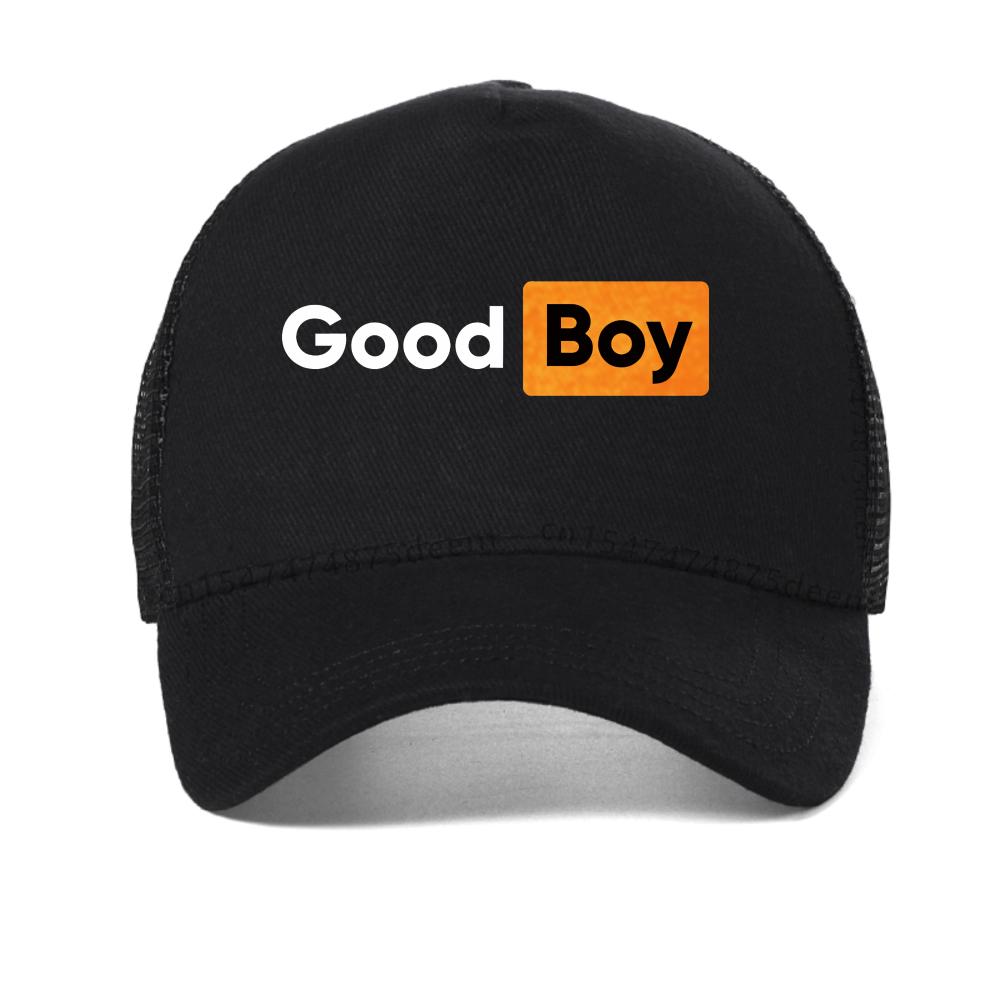 Good Boy Print Baseball Cap Summer Casual For Men Women Snapback Hat Casual Sport Adjustable Trucker Hats Mesh Cool Sun Hat