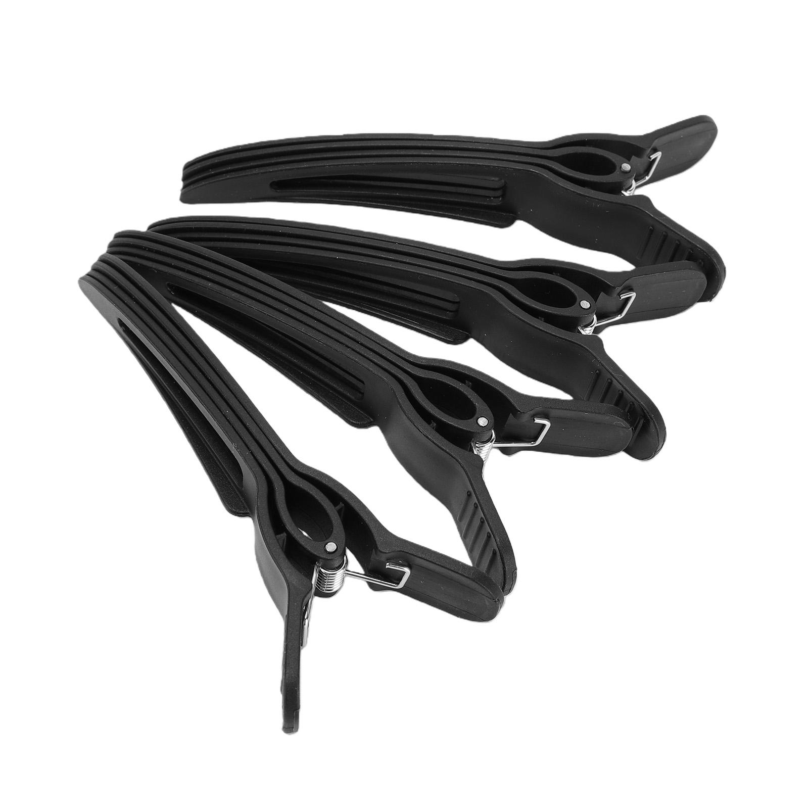 

4pcs Root Lifting Clips No Crease Hair Clips for Instant Voluminous Crown Blow Drying Styling Black
