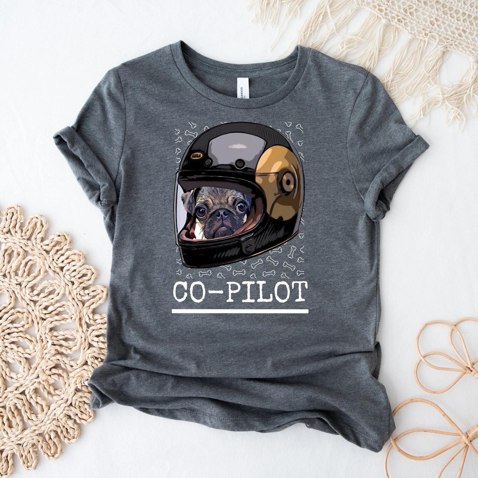 Pug  Dog is My Copilot  Shirt 2XL