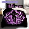 Frieza Pattern Bedding,Quilt Set Quilt Cover Pillowcase Home Birthday Gift (1 * Duvet Cover + 2 * Pillowcase, Without Core)