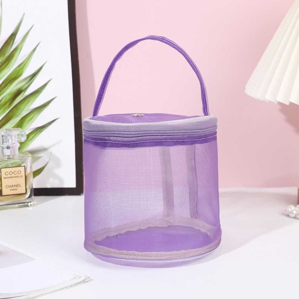Handmade Crochet & Knitting Yarn Storage Bag with Mesh Compartments