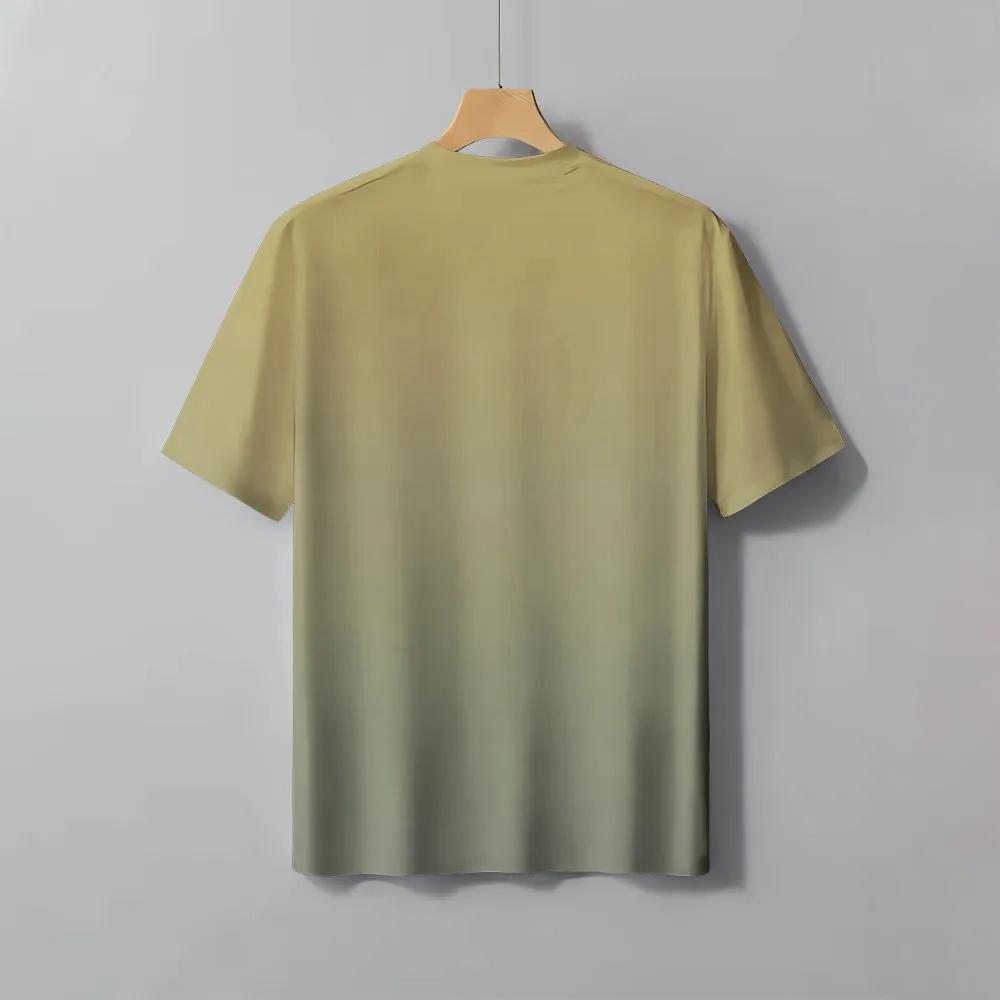 Short Sleeve Letters Stripe Print T-Shirt Casual Weekend Wear Crew Neck Men and Teens Vacation Resorts Spring/Summer/Fall
