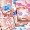 Retro Rose & Butterfly Heart Origami Sticky Notes: Tearable, Non-Adhesive, Colored Paper Pad for Students