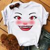 Fashion Graphic Unisex Tshirt Eyelashes Print Kawaii Lashes Unisex Clothes Funny Makeup Aesthetic Shirt Female Clothing Top Tee