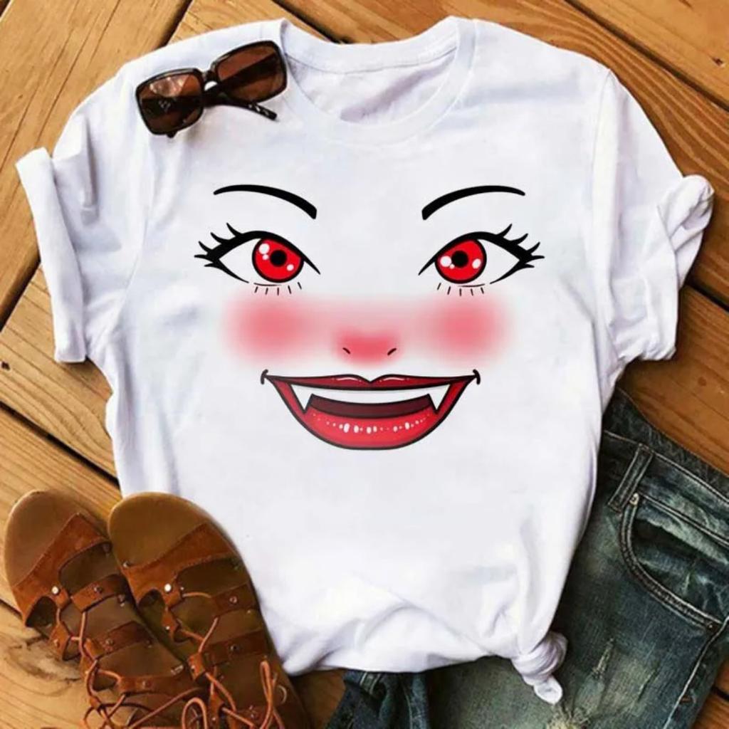 Fashion Graphic Unisex Tshirt Eyelashes Print Kawaii Lashes Unisex Clothes Funny Makeup Aesthetic Shirt Female Clothing Top Tee