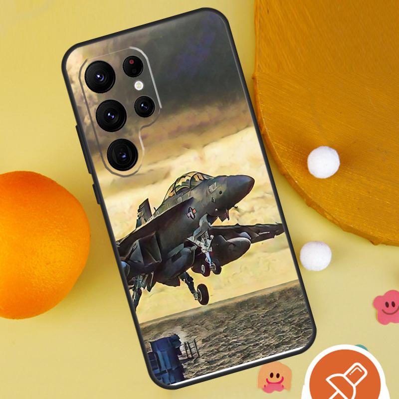 F14 Fighter Tomcat Phone Case For Samsung Galaxy S25 Ultra S24 S22 S21 Ultra S9 S10 S20 Plus S23 FE Funda Cover