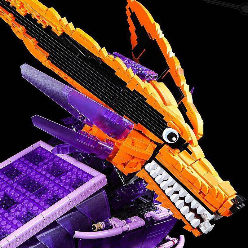 2830PCS New Anime Hokage Nine Tailed Demon Building Blocks Figure Fox Model Brick Desktop decoration Assembles Toys Gift for Kid