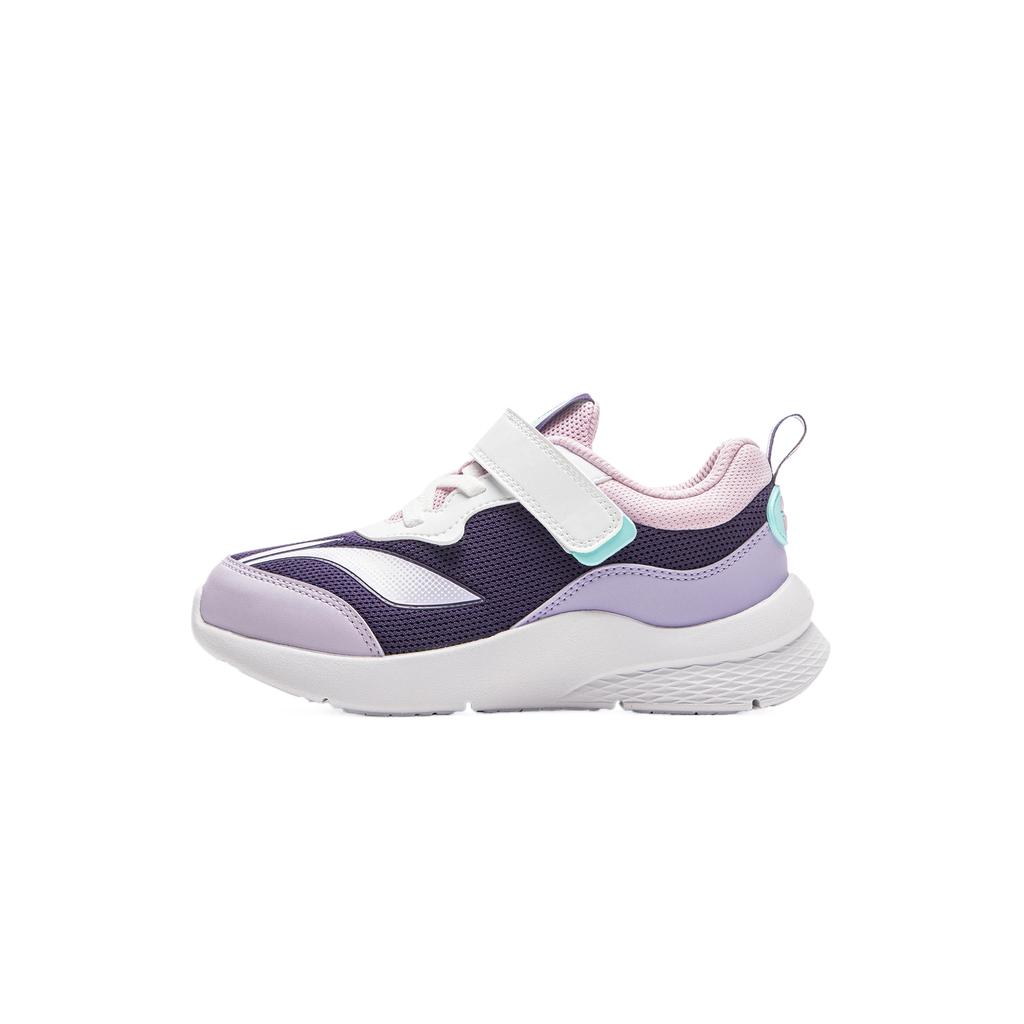 Li Ning Kids Comfortable Soft Versatile Simple Low-Top Casual Shoes Kids sneaker Eggplant-Purple Breeze-Purple YKNT148-6