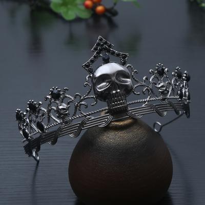 Halloween Personalized Skull Crown Gothic Punk Accessories Role-playing Party Party Holiday Matching Crown