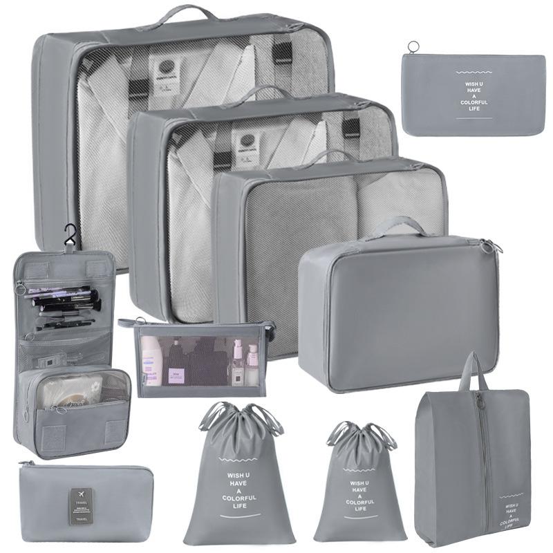 Travel Storage Organizer Set Portable Luggage Clothes Packing Cubes Large Capacity Travel Bag Suitcase Clothing Organizer Pouch