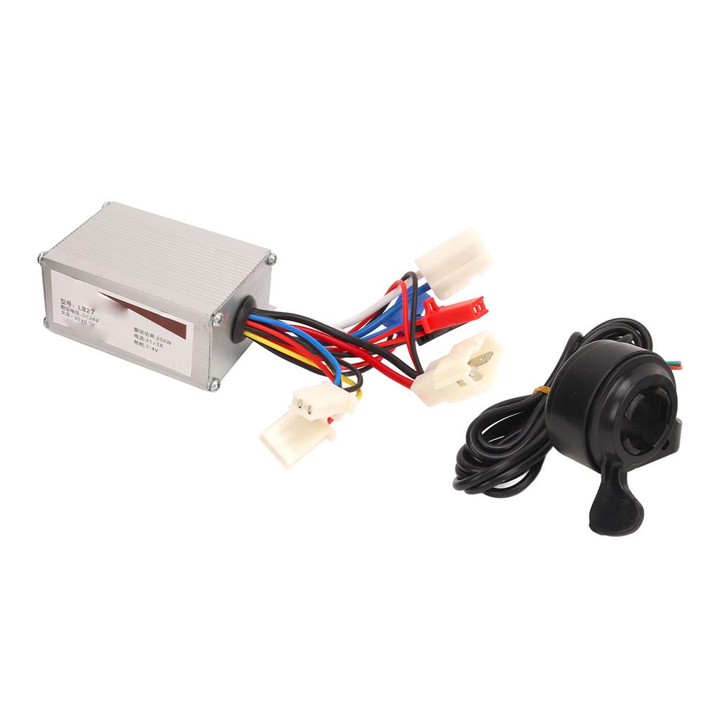 24V 250W Electric Bicycle Controller With Sensitive Speed Control Electric Thumb Throttle for