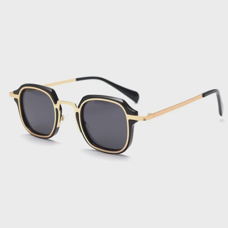 Handmade Retro Polarized Square Sunglasses - Trendy Unisex Punk Style
