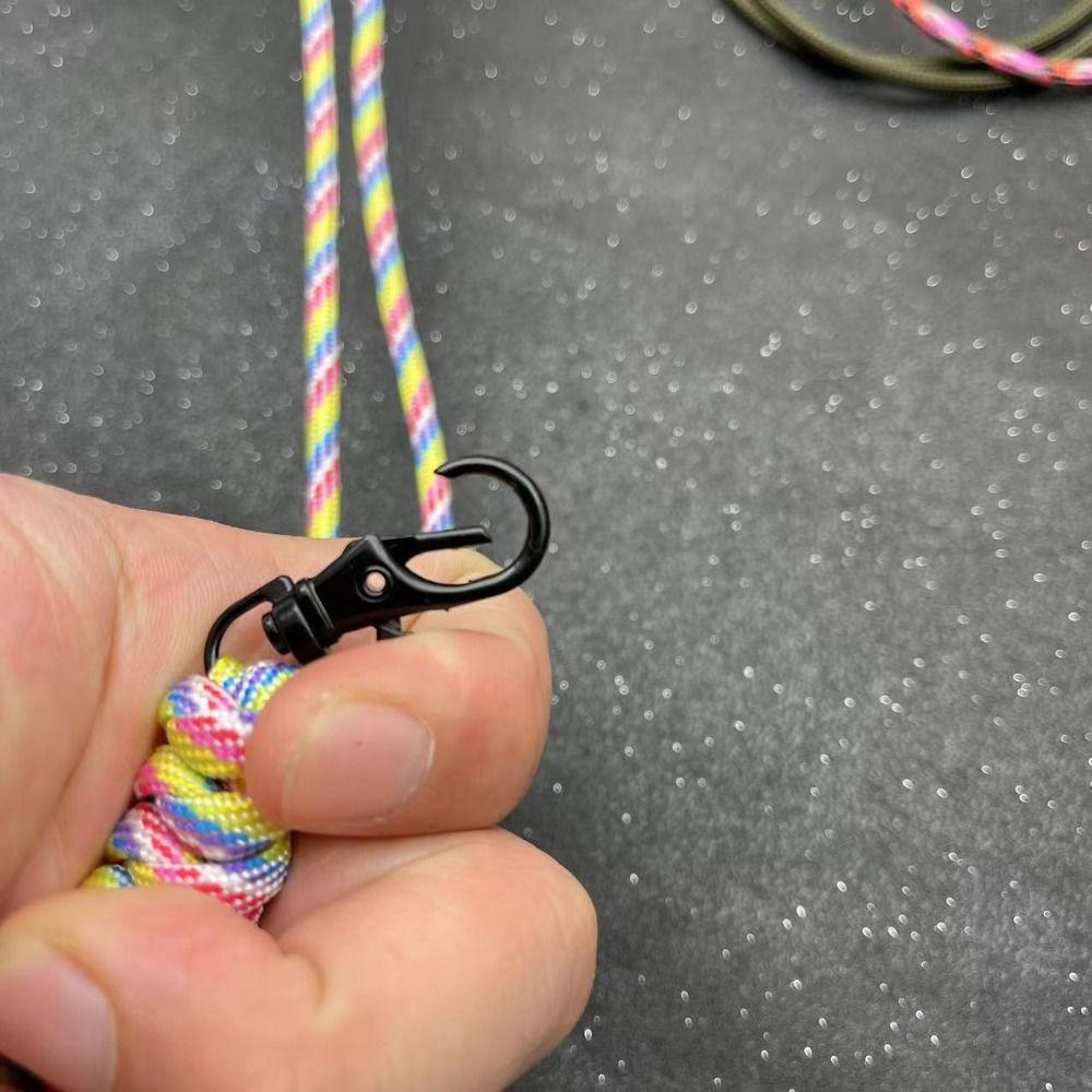 Rope Wrist Rope Paracord Lanyard Heavy Duty Lanyard Keychain Lanyard Braided Woven Keychain
