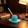 3D-gedruckter Stifthalter Schreibtisch-Organizer, Kreativer schmelzender Lutscherhalter, Neuartiger Ständer Multifunktionaler Bleistifthalter, Kompakte Bürodekoration Und Geschenk für