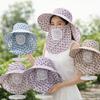 UV Protection Tea Picking Work Hat Wide Brim Fisherman's Hat Face Mask Sun Hat  Summer Outdoor