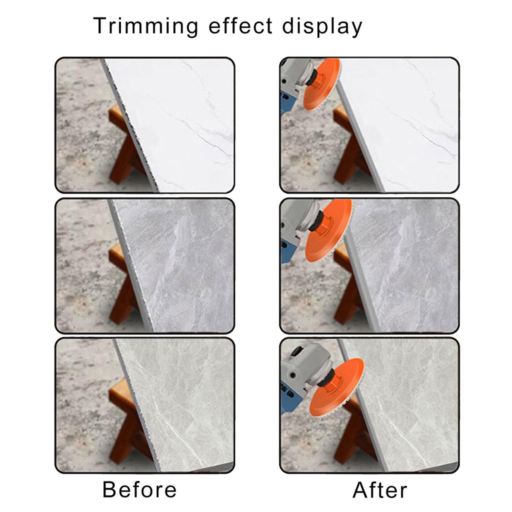 Angle Grinder Diamond Grinding Wheel for Tile Edges Finishing 80/100mm Resin Bonded Disc Durability Nylon Body