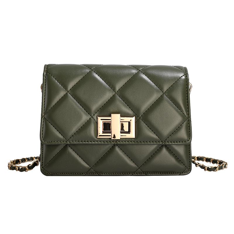 Niche Retro Light Luxury Diamond Chain Small Square Bag Women's Versatile Temperament Commuter Style Messenger Bag