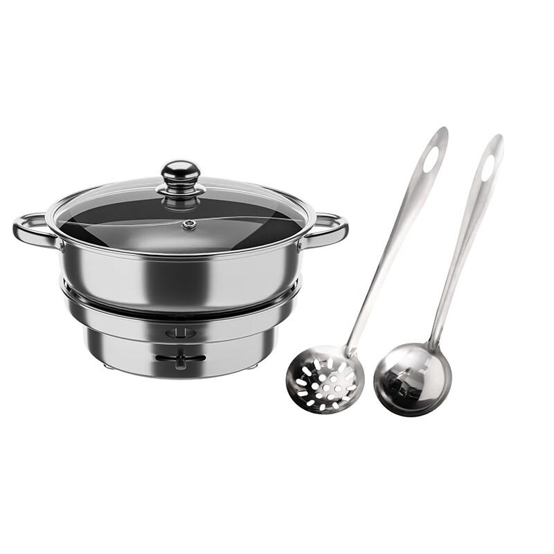 Wanting WT-FL-010 Dual-Compartment Hot Pot 4-Piece Set