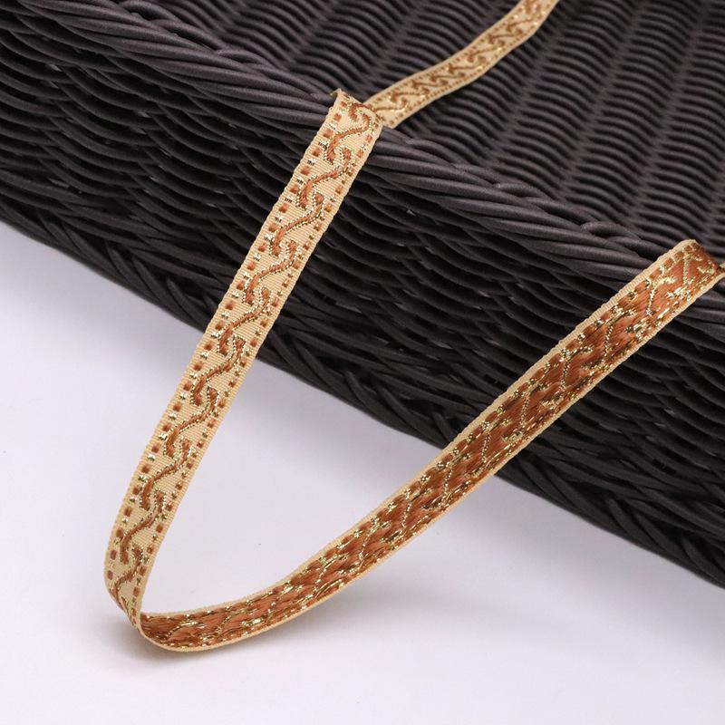 Ethnic Lace Woven Ribbon: Chinese Embroidery Jacquard for DIY Clothing & Home Textiles