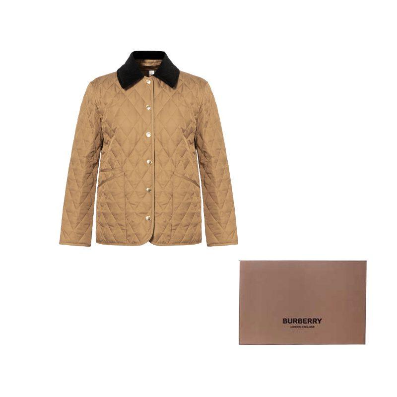 Burberry Puffer Jacket Classic Fit Women's Camel Brown 80391161,80498641,81089891