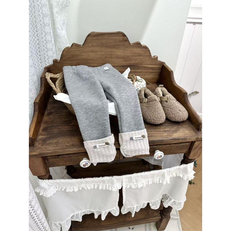 Baby Girl Korean Style Winter Vest and Long Sleeve Mori Dress Set