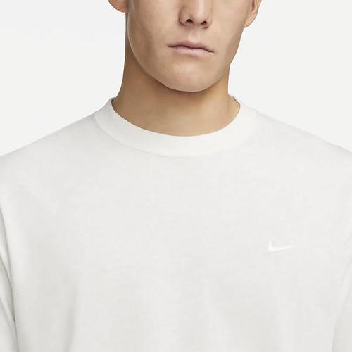 Nike Men's Solid Color Crew Neck Casual Short Sleeve T-Shirt In White