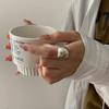 Stylish Open-finger Copper Ring For Women Chic Geometric Design Statement Jewelry