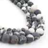 Natural Minerals Stone Matte Dull Polish Pink Zebra Jaspers Beads for Jewelry Making DIY Bracelet Necklace 4-12mm Spacer Beads