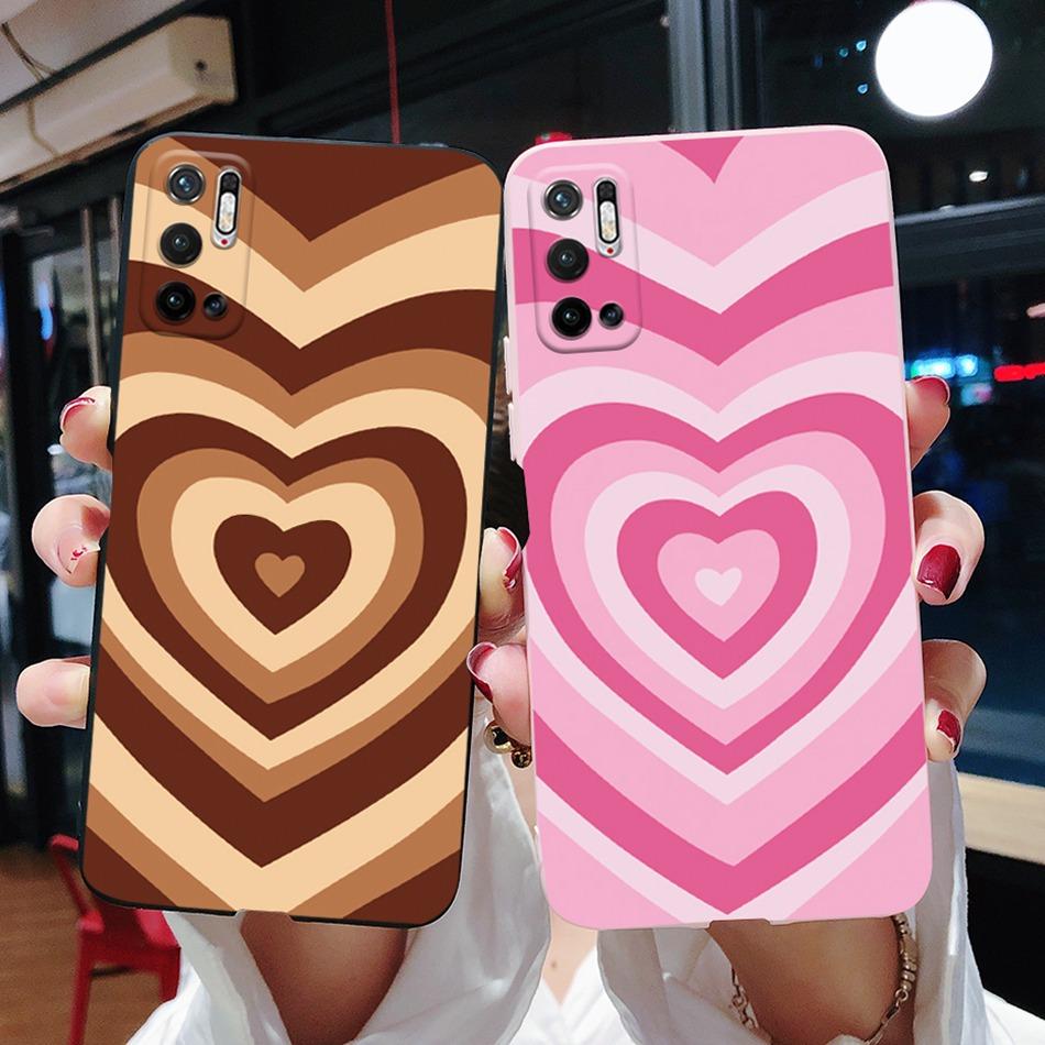 For Xiaomi Redmi Note 10T Case Redmi Note10T 5G Love Heart Soft Silicone Back Cover For Xiaomi Redmi Note 10T 10 T 5G Phone Case