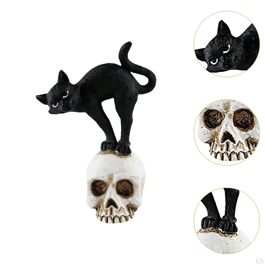 Halloween Figurine Resin Sculpture for Tabletop Display and Home Decor