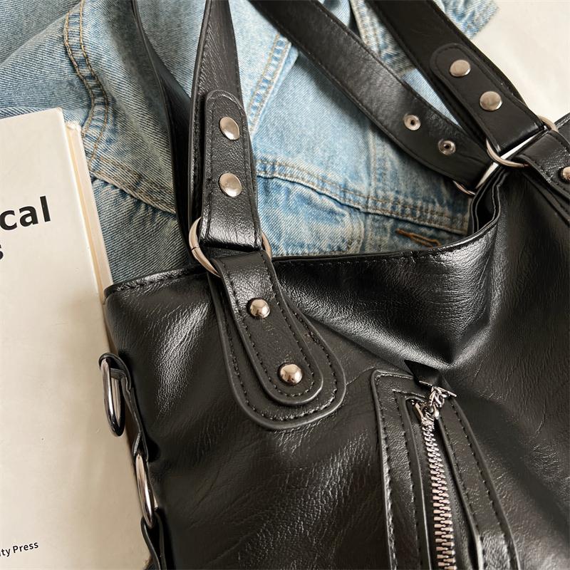 Geantă de mână minimalistă pentru femei cu capacitate mare, geantă de umăr la modă, geantă tote simplă și casual, potrivită pentru utilizarea zilnică și cumpărături