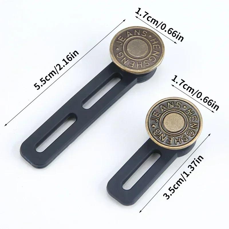 Jeans Highly Elastic Button Sturdy Corrosion-resistant Adjustable Pants Spring Buckle Expander Metal Trouser Waist Extenders