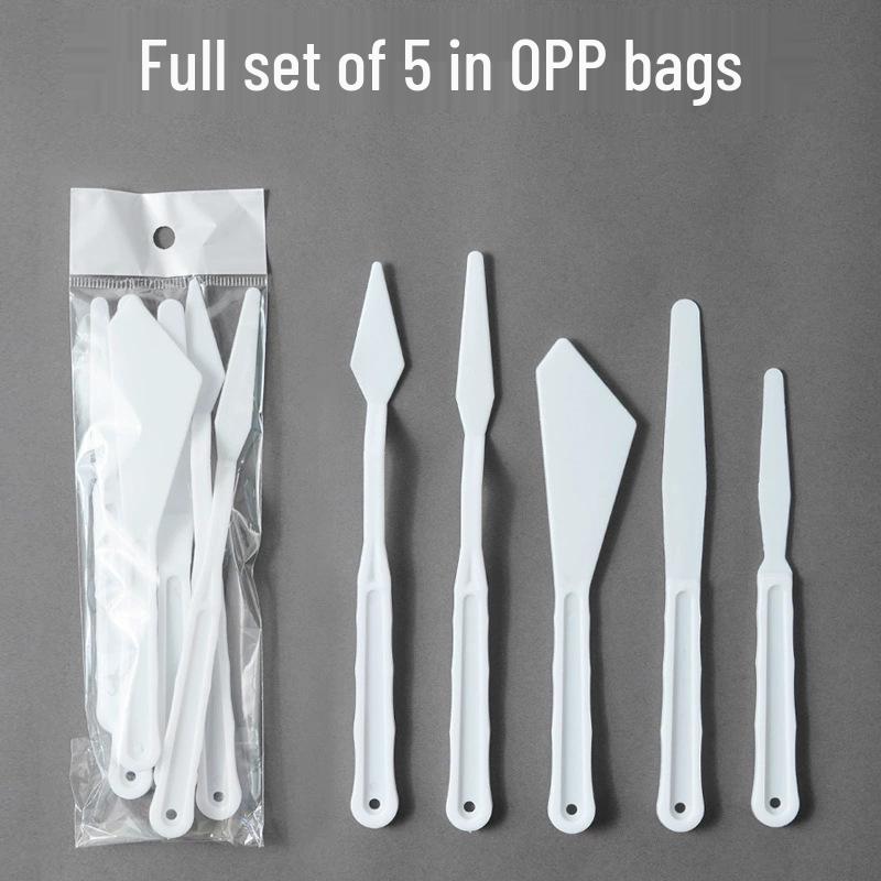 5-Piece Stainless Steel Palette Knife Set for Oil and Gouache Painting