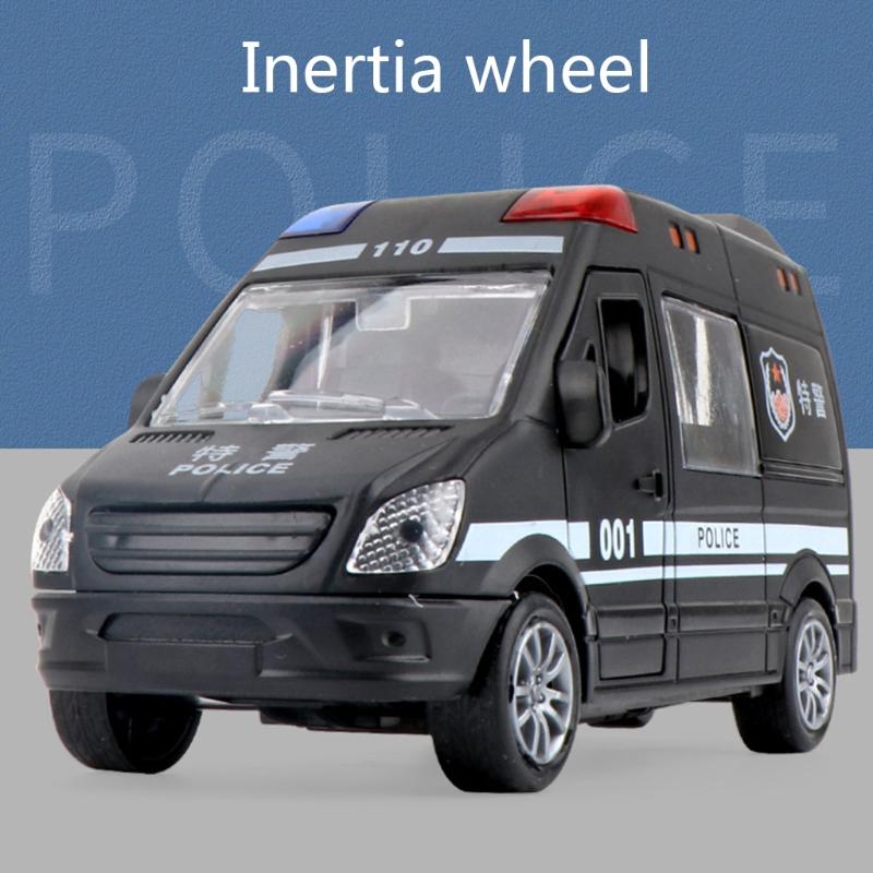 Miniature Educational Inertia Car Fire Truck Ambulance Vehicle Toy Realistic Friction Car Pull Back Vehicle