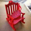 Rocking Chair Fine Workmanship Delicate Exquisite Christmas Decor Mini Rocking Chair for Home