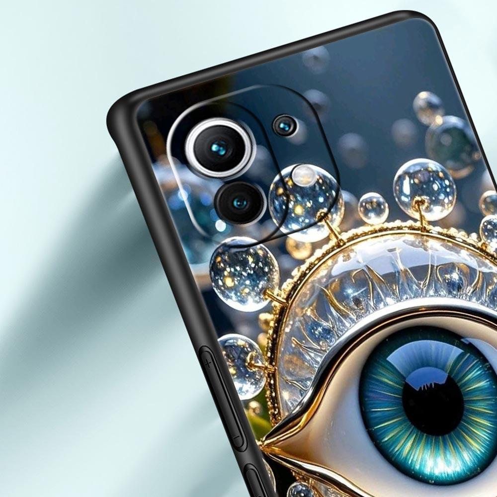 Fashion Eyelashes Eyes Phone Case Cover for Xiaomi Mi 17 15 14 13 12 11 Ultra 15T 14T 13T 12T 11T Pro Lite 5G Soft TPU Shell Bag