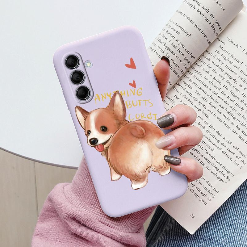Cute Painted Case For Samsung Galaxy M14 M34 M54 5G Soft Cover Cartoon Cat Sunflower TPU Funda For Samsung M 14 GalaxyM54 Coque