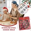 Christmas Cookie Mold 18pcs Set Stainless Steel Material Cake Biscuit Cutter Snowflake Tree Holiday Baking Tool For DIY Pastry