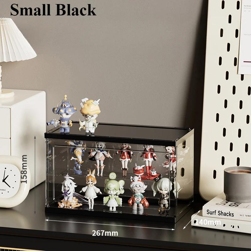 

Dustproof Cartoon Toy Display Box Transparent Simple Shoes Cabinet Door Stackable Shoe Cabinets Detachable Bedroom Storage Boxes