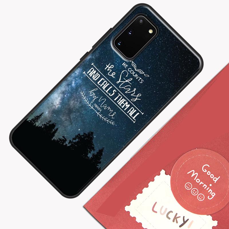 Christ Jesus Bible Verse Cross Phone Case For Samsung Galaxy S25 S24 S20 S21 S22 S23 Ultra S9 S10 Plus S23 FE Cover Shell